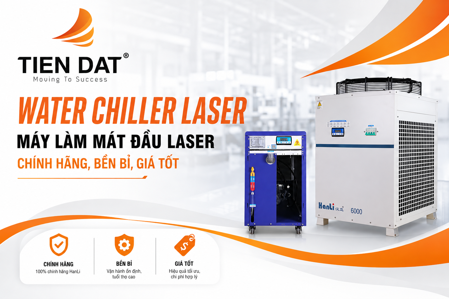 Water Chiller Laser – Máy Làm Mát Đầu Laser Chính Hãng, Bền Bỉ, Giá Tốt