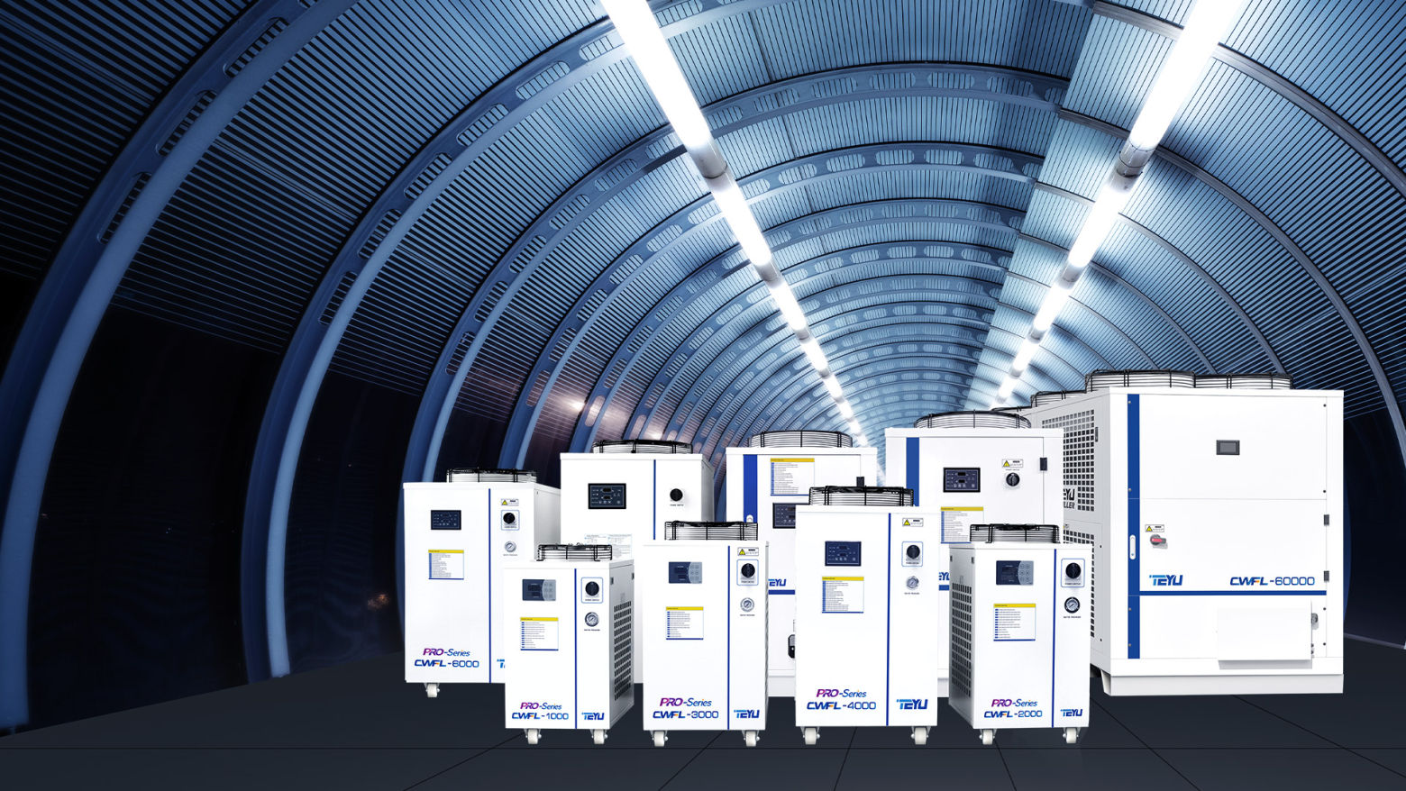 Dải máy làm lạnh nước cho hệ thống laser CNC nhiều công suất