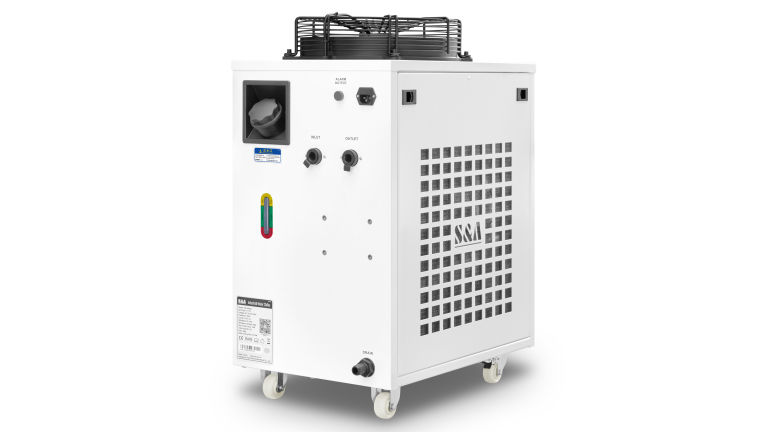 Máy làm lạnh nước laser có bánh xe dễ di chuyển